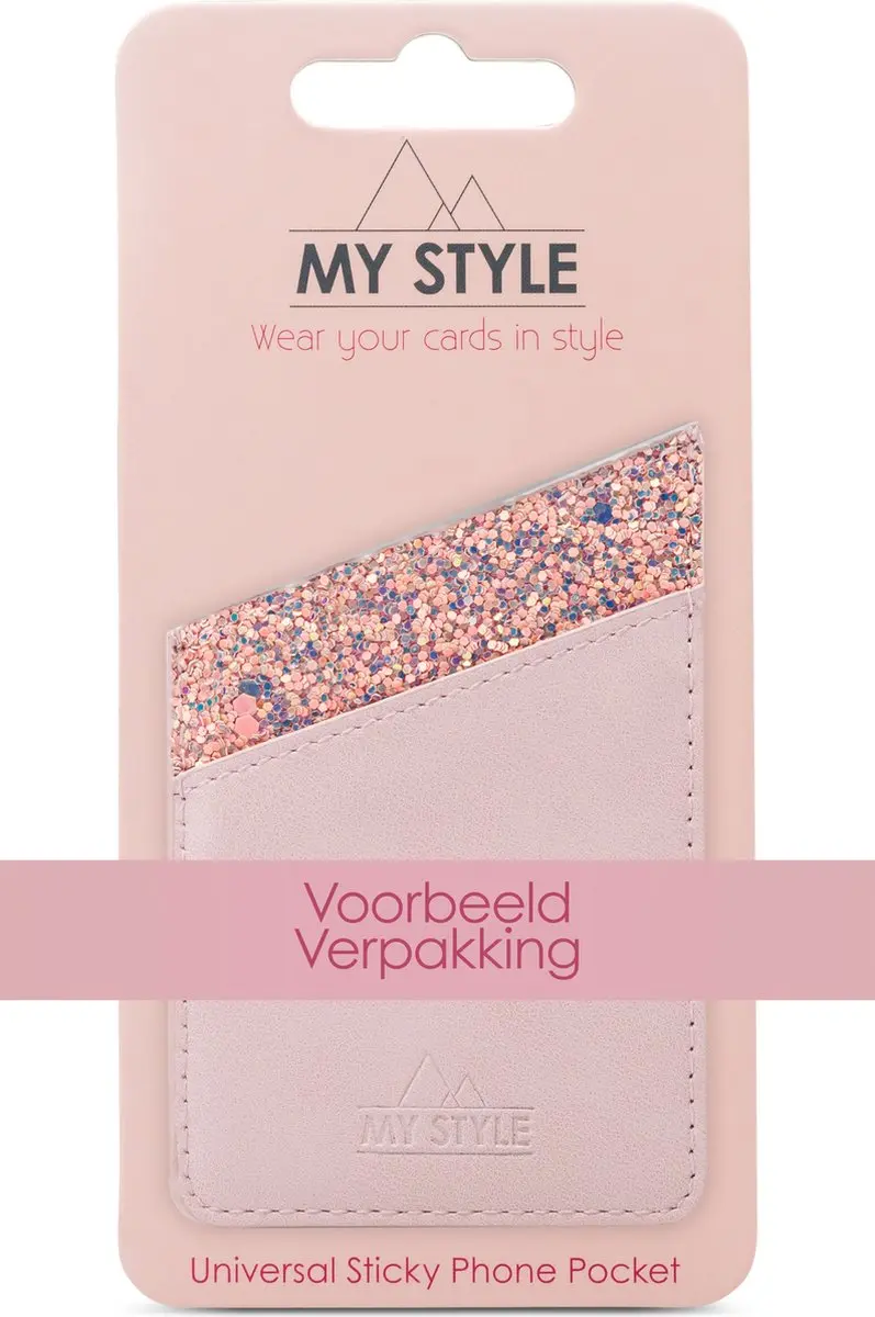My Style Pasjeshouder 2 Stuks - Zilver Glitter