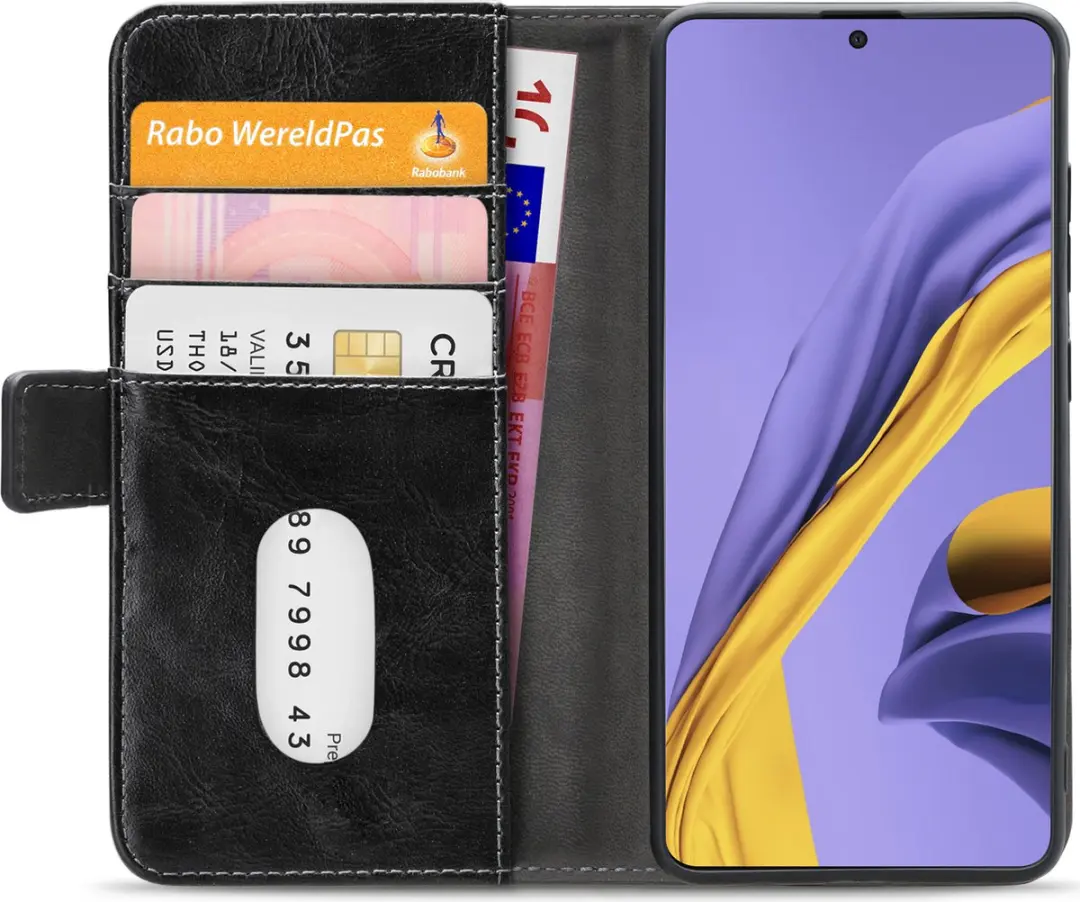 Mobilize Elite Gelly Wallet Book Case mpn-8718256925009 - Samsung Galaxy A51 - 4 Pasjes - Zwart