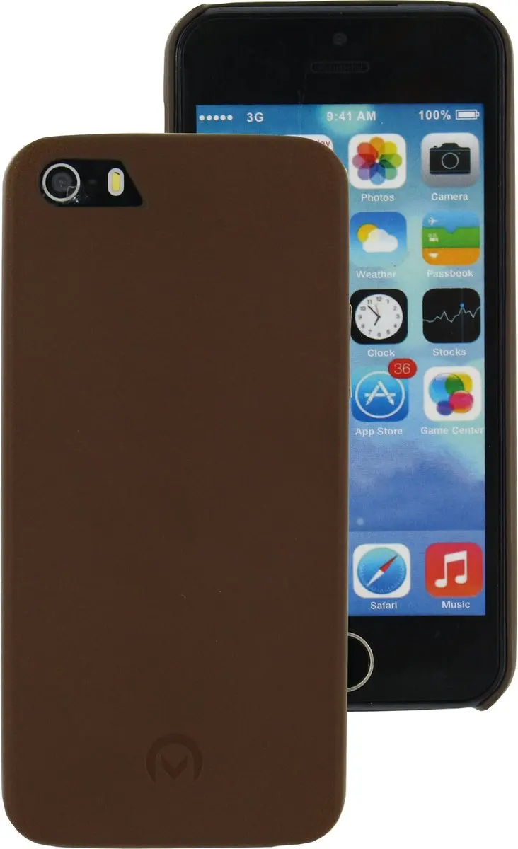 Mobilize Leather Case iPhone 5/5S - Bruin