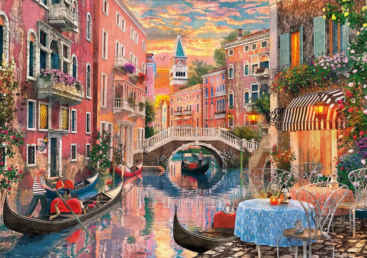 Clementoni Puzzel 6000 Stuks Zonsondergang in Venetië - High Quality Collection