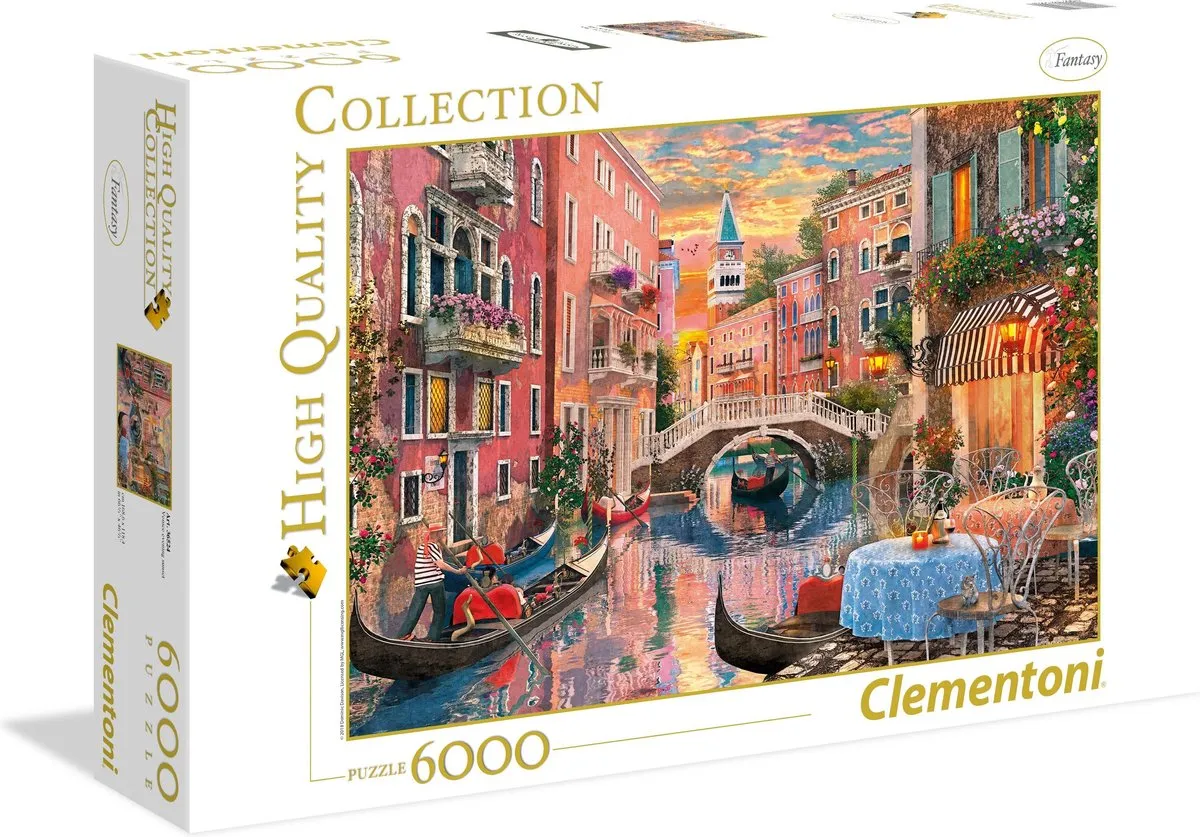 Clementoni Puzzel 6000 Stuks Zonsondergang in Venetië