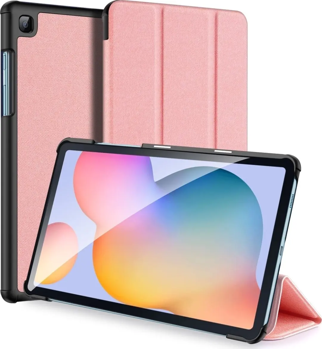 Dux Ducis Domo Bookcase Samsung Galaxy Tab S6 Lite Hoes - Roze