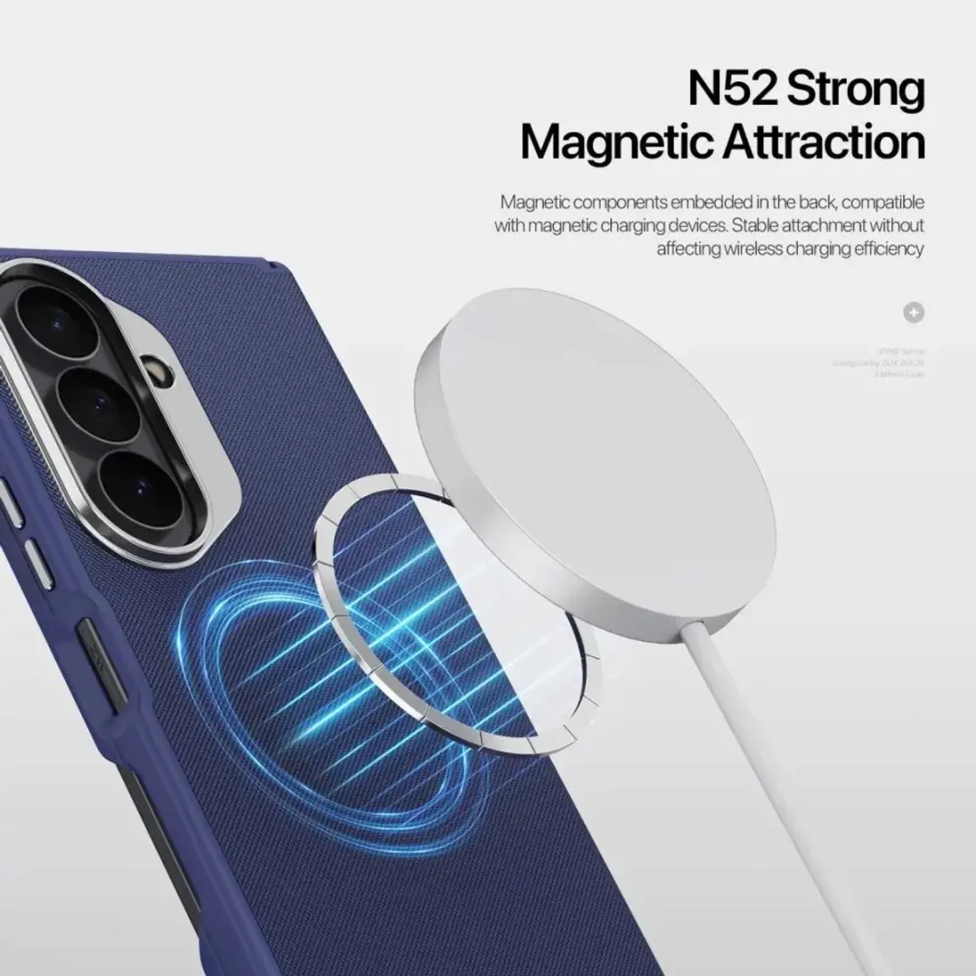 Dux Ducis Vyne Hoesje Samsung Galaxy Z Fold8 Ultra - Blauw - MagSafe
