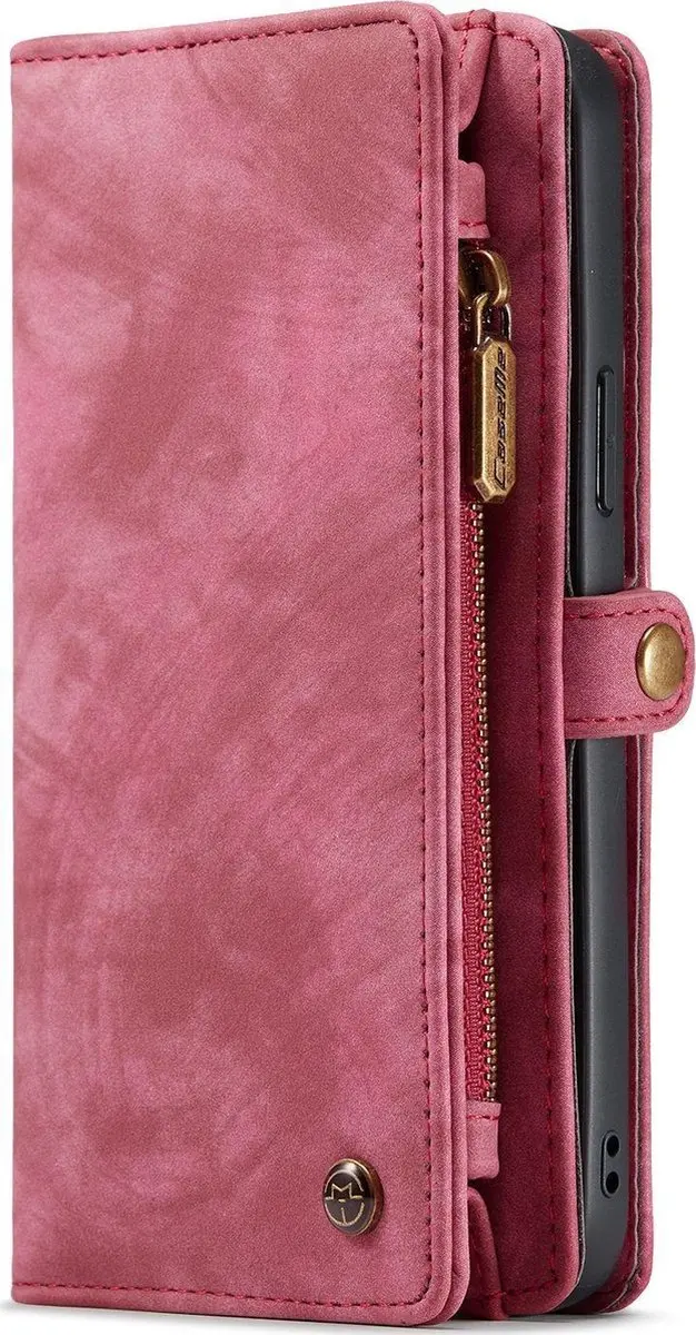 Caseme Luxe Wallet 2in1 Bookcase iPhone 13 Pro Max - 8 Pasjes - Rood - MPN 614527