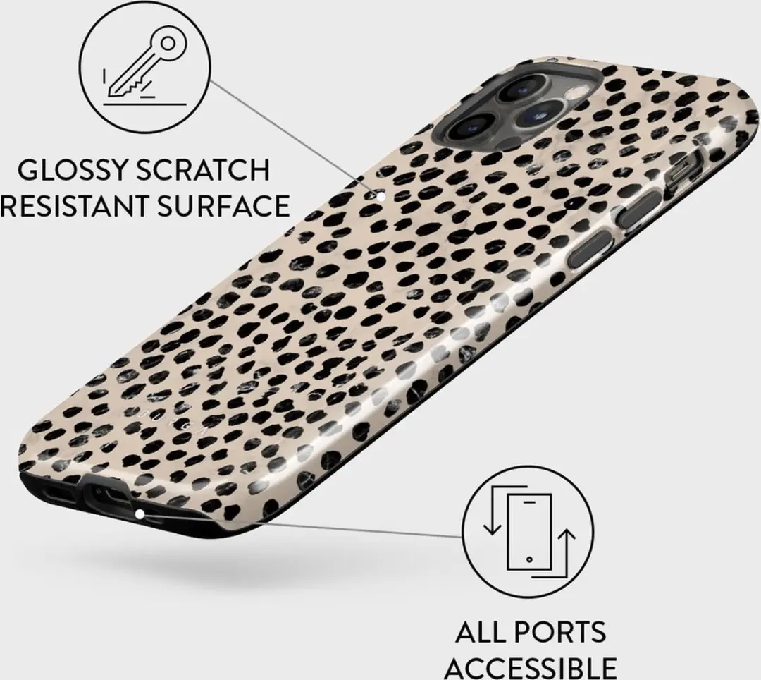 Burga iPhone 12 Hoesje - Almond Latte - Schokbestendig