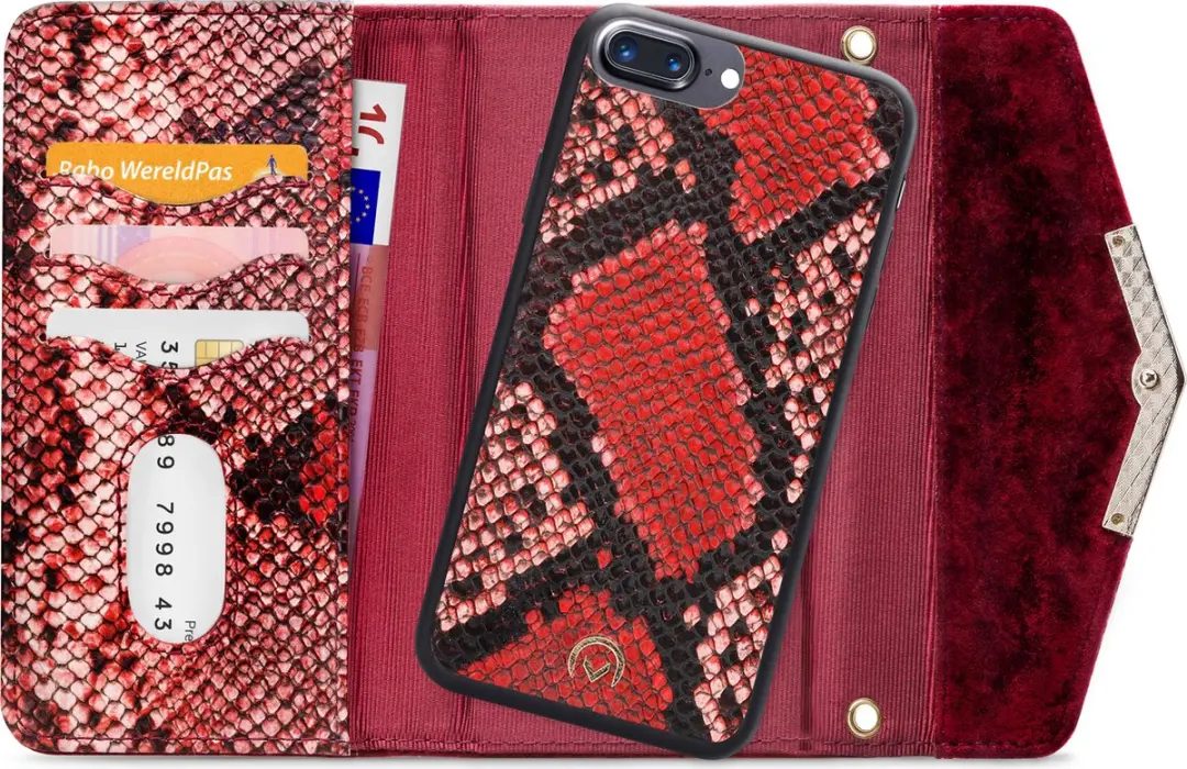 Mobilize Gelly Velvet iPhone 8 Plus Hoesje - Rood - MOB-VCDR-IPH8P
