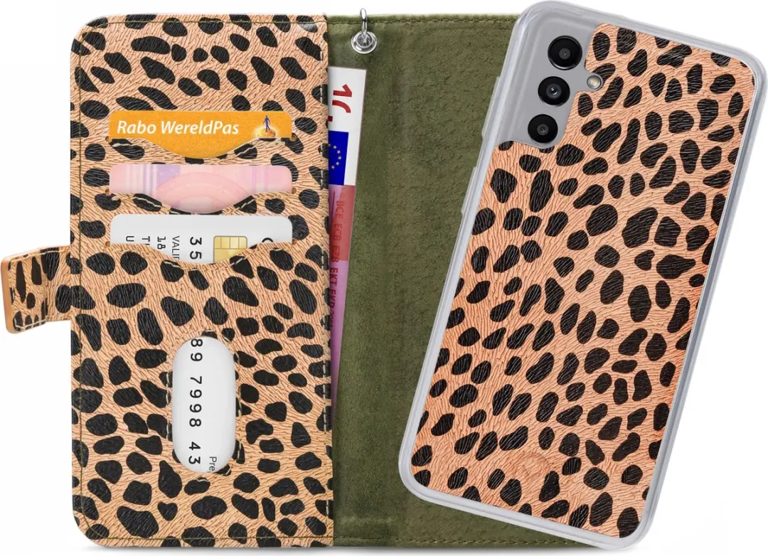 Mobilize Magnet Zipper Bookcase Hoesje Samsung Galaxy A04s - Groen