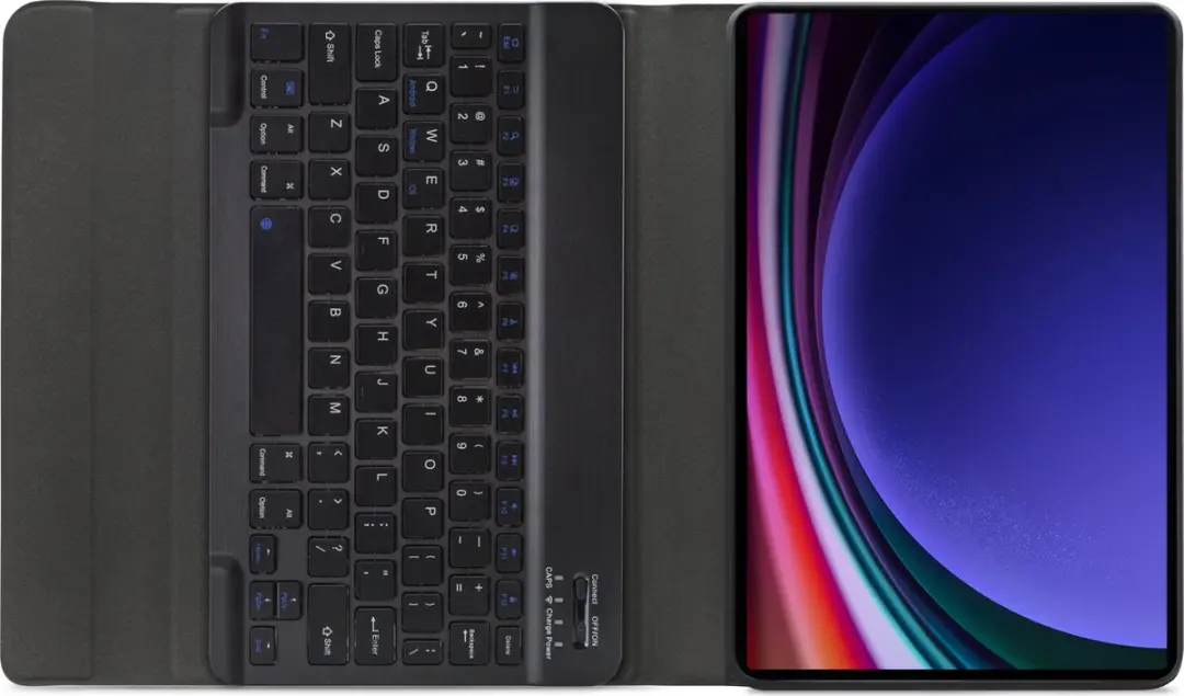 Mobilize Galaxy Tab S9 FE Tablethoes met Bluetooth Toetsenbord - Zwart