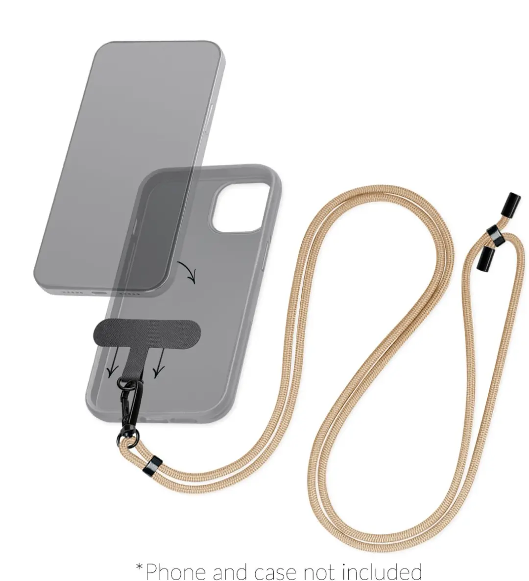 Mobilize Universeel Telefoonkoord Verstelbaar - Sand