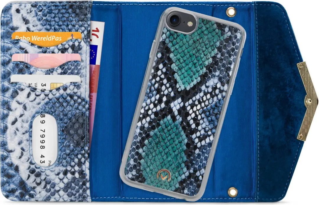 Mobilize Gelly Velvet iPhone 6/6s Hoesje - 4 Pasjes - Blauw