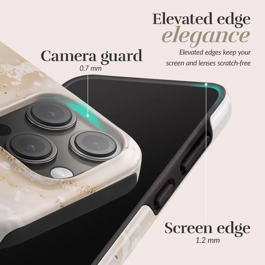 Mobilize Mio iPhone 15 Plus MagSafe Hoesje - Goud Marble
