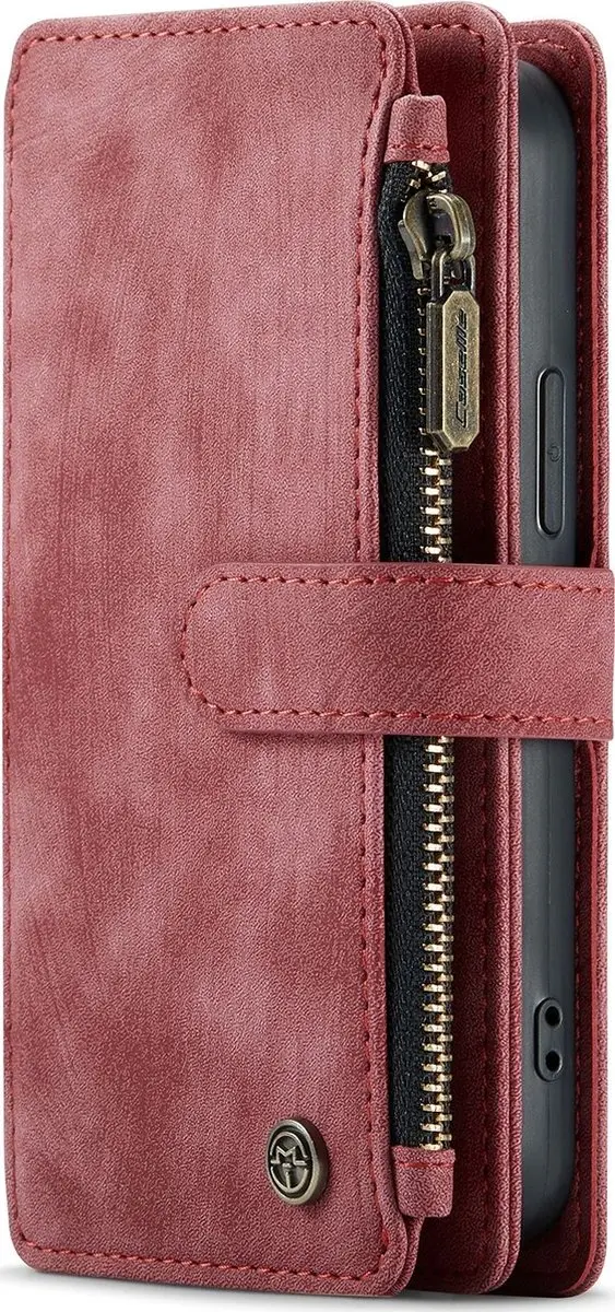 CaseMe iPhone SE/5s/5 Billfold Lederen Hoes - 13 Kaartvakken - Rood