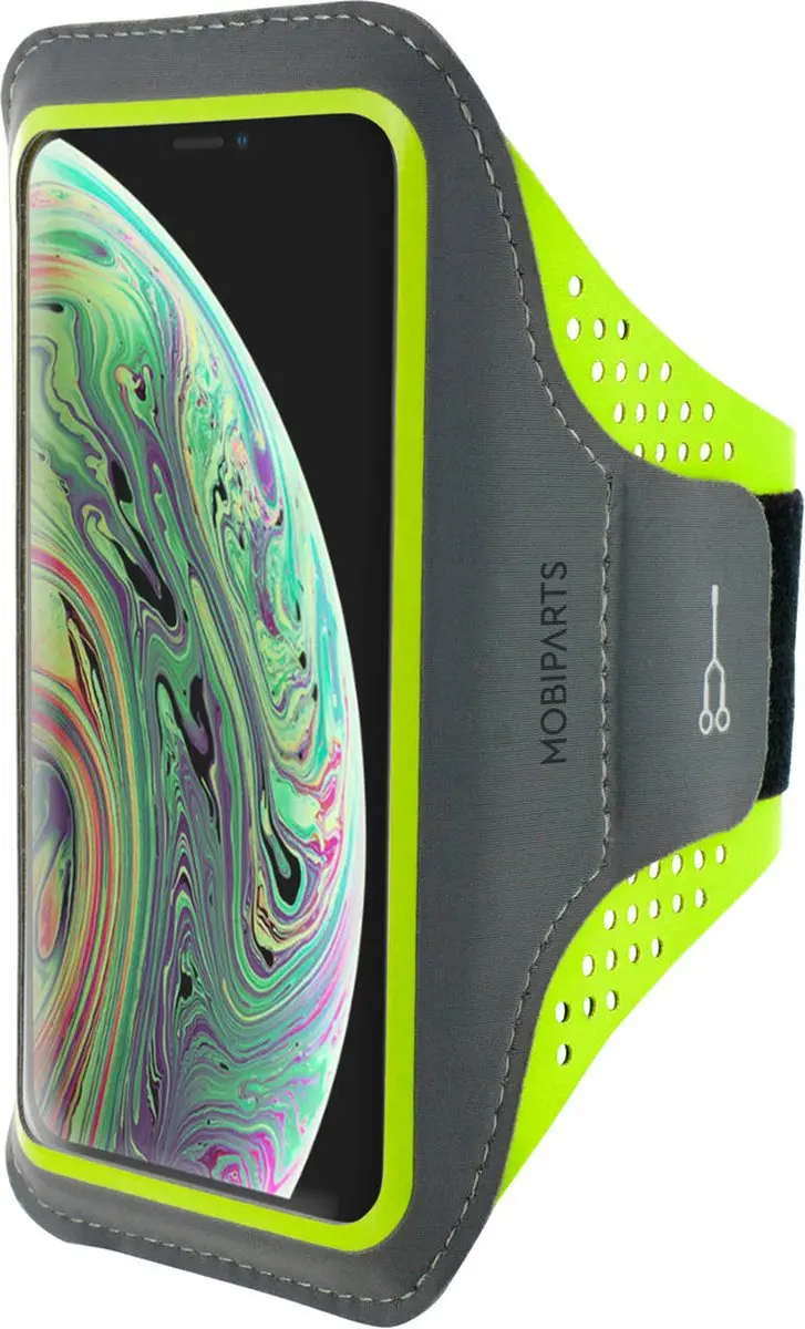 Mobiparts MP-63185 Telefoonhoesje iPhone XS - Hardlooparmband Groen