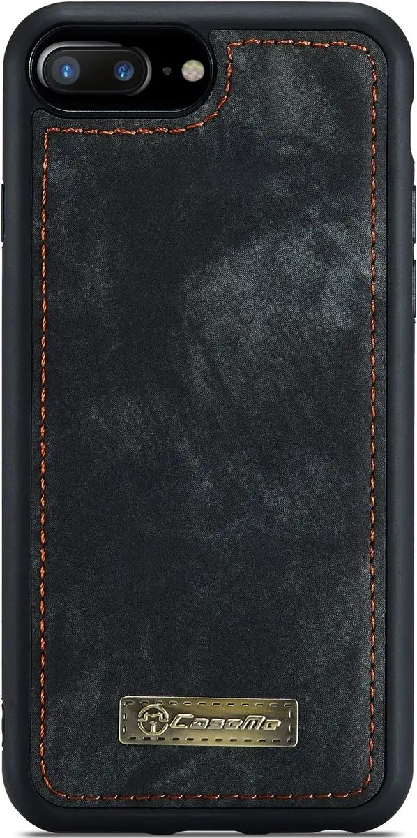 Caseme 008 Telefoonhoesje iPhone 8 Plus - 2in1 Bookcase - 8 Pasjes - Zwart