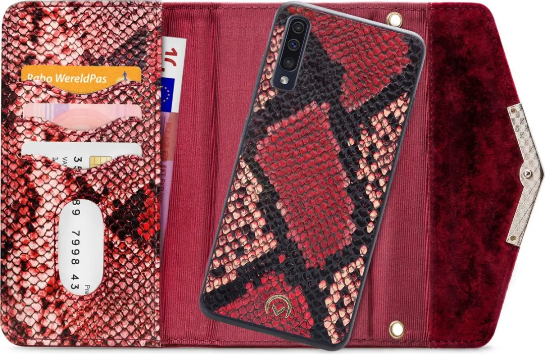 Mobilize Gelly Velvet Telefoonhoesje Samsung Galaxy A50 - Rood - MOB-VCDR-GALA30S