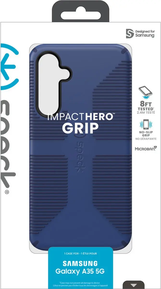 Speck Impact Hero 150637-3245 Hoesje - Samsung Galaxy A35 - Blauw - afbeelding 6 van 6