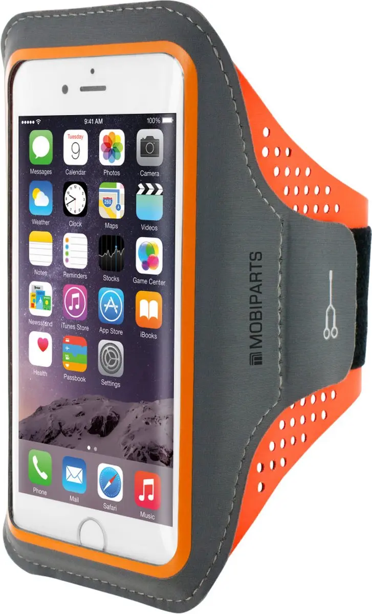 Mobiparts MP-47725 Telefoonhoesje iPhone SE (2020) - Neopreen Sport - Oranje