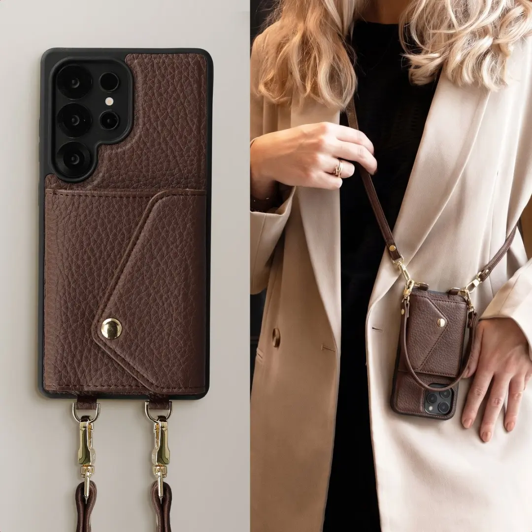 Selencia Sera Koordhoes Samsung Galaxy S25 Ultra - Donkerbruin