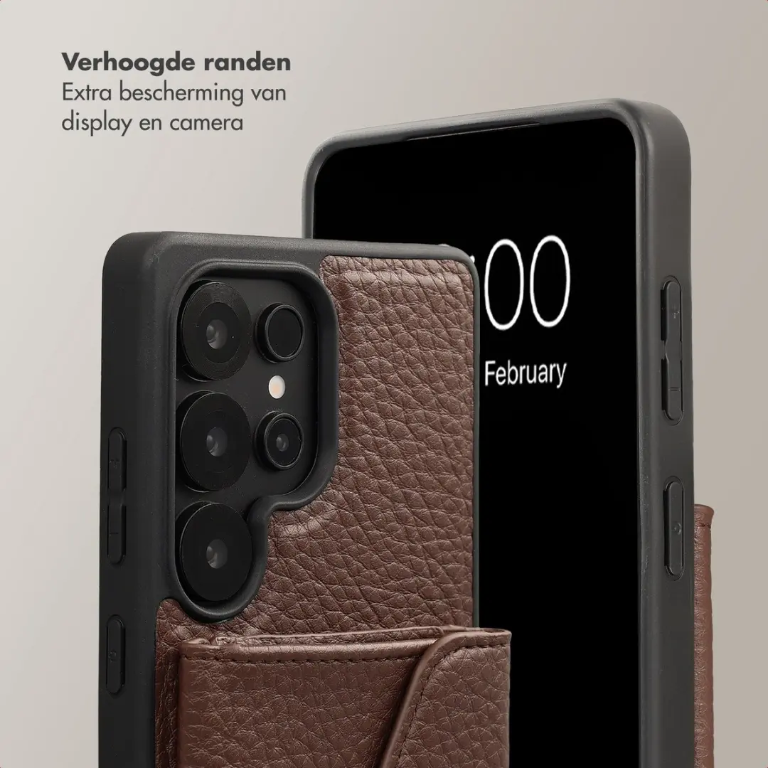 Selencia Sera Koordhoes Samsung Galaxy S25 Ultra - Donkerbruin