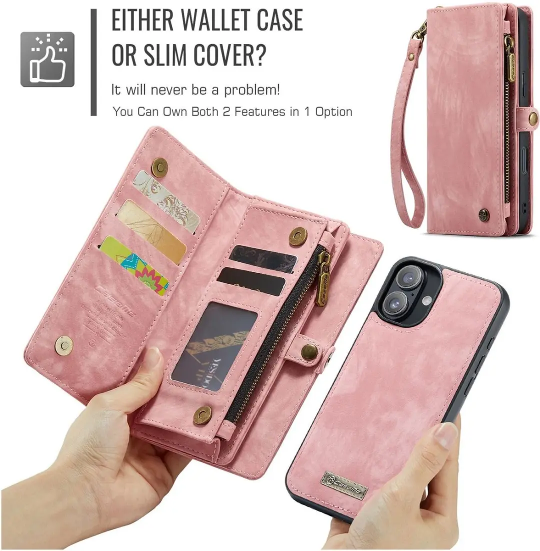 Caseme 008 Telefoonhoesje iPhone 16 - Roze