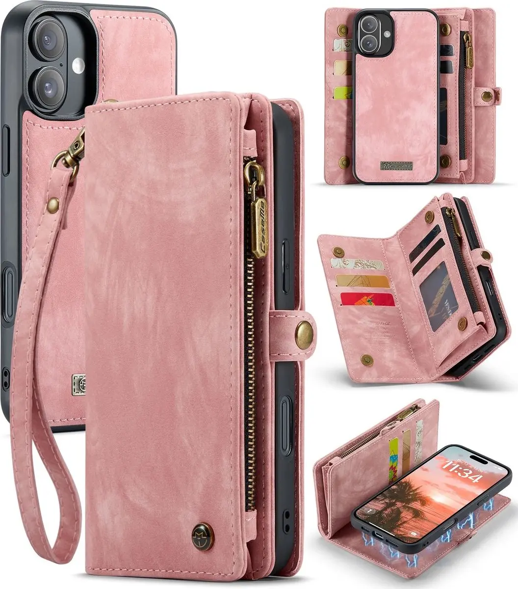 Caseme 008 Telefoonhoesje iPhone 16 - Roze