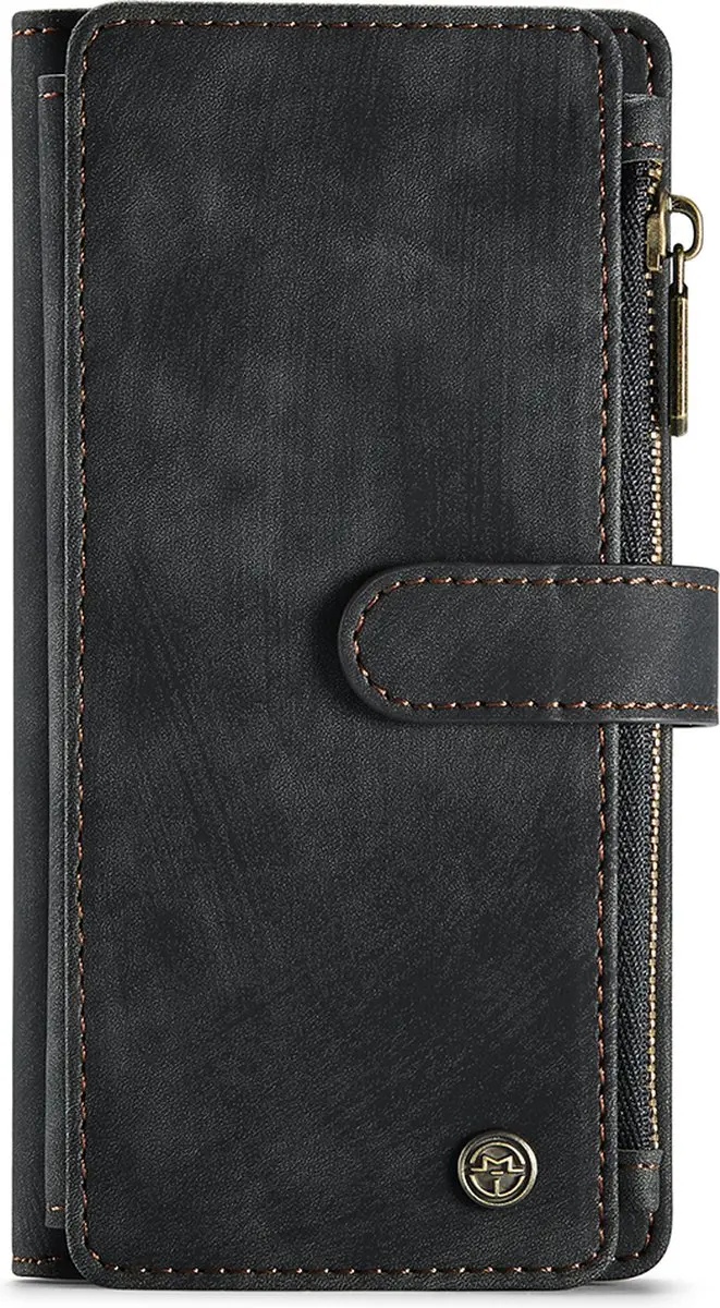 CaseMe iPhone 14 Wallet Book Hoesje - 7 Pasjes - Zwart