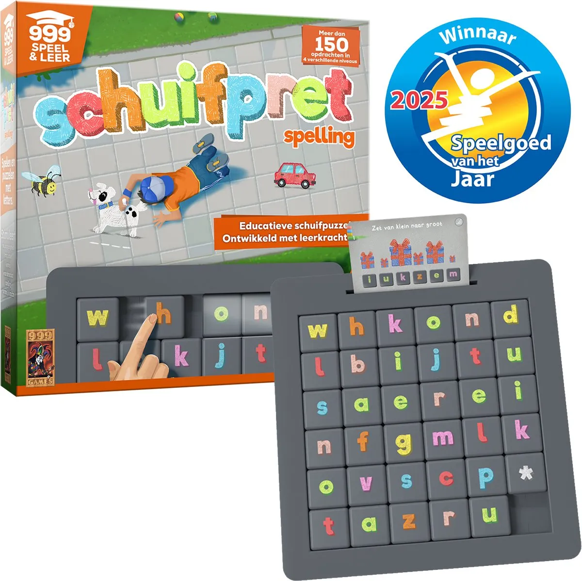 999 Games Schuifpret Spelling Educatief Taalspel - 1 Speler - afbeelding 6 van 6
