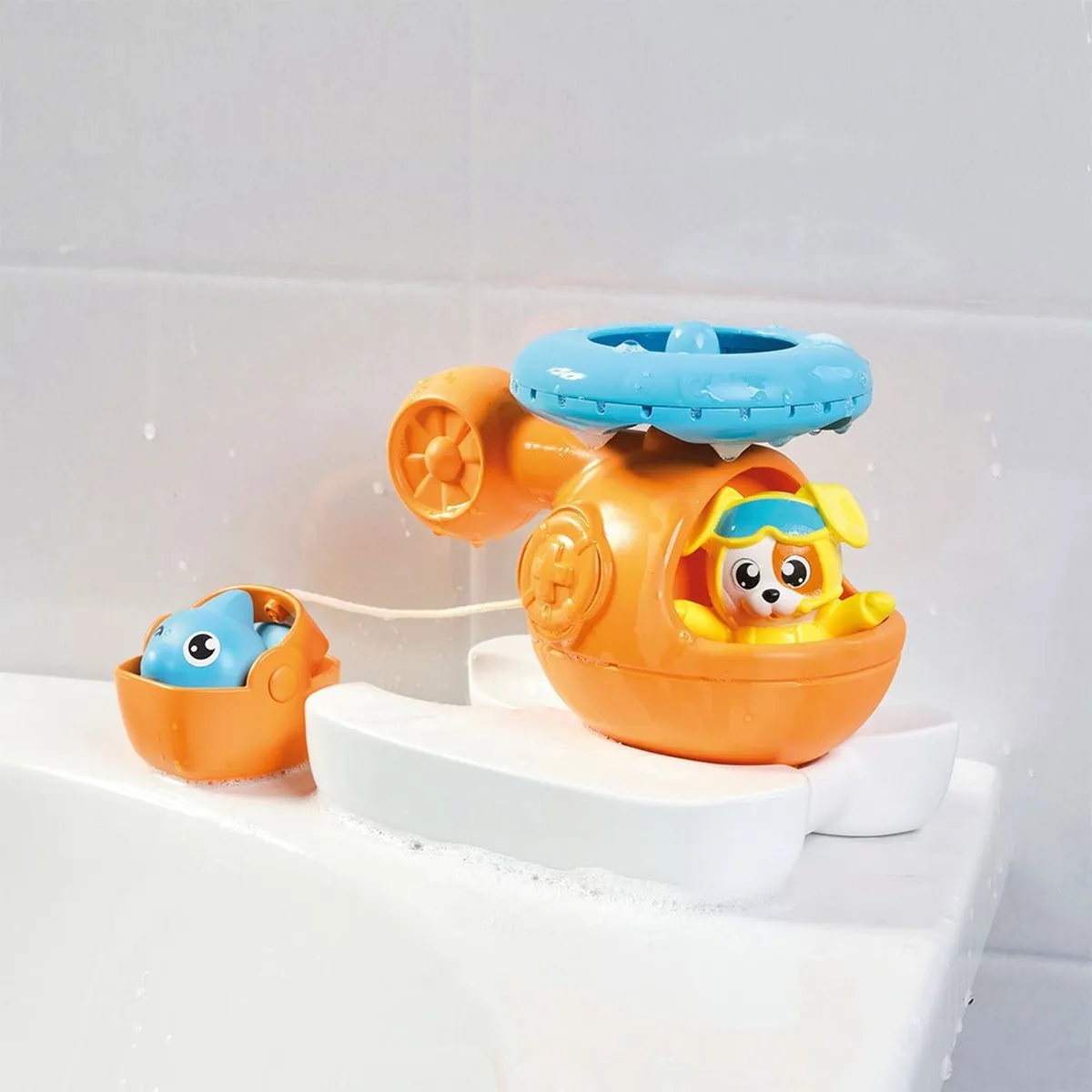 Tomy Splash & Rescue Helikopter E73305 - Oranje