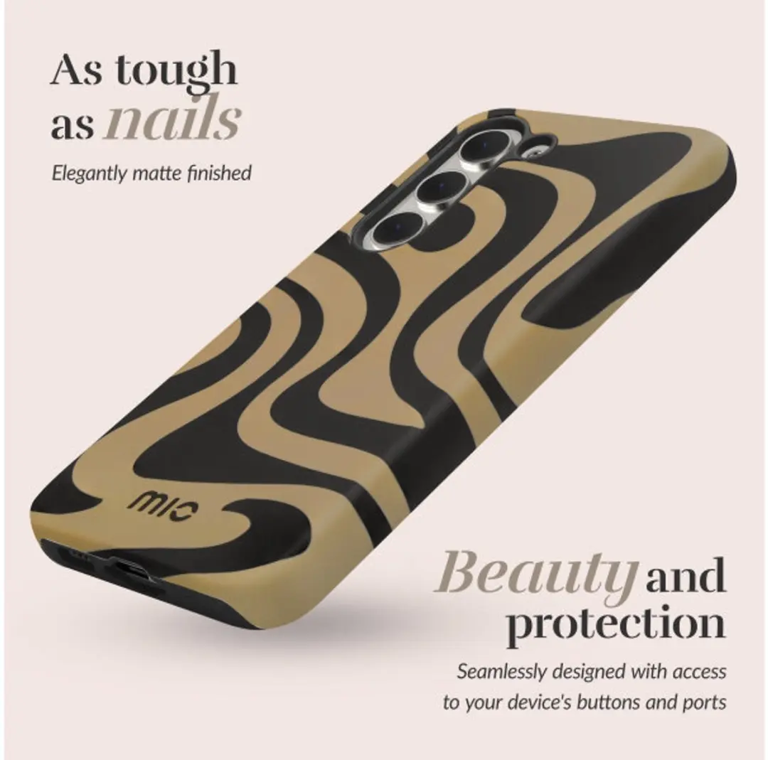 Mobilize Swirl MagSafe Hoesje - Samsung A37 5G bruin