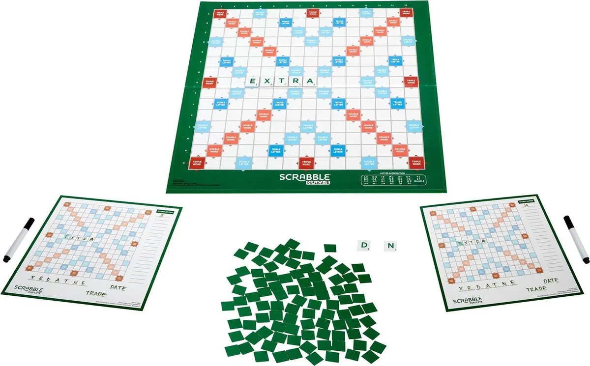 Mattel Games Scrabble Duplicate NL - 2-6 Spelers