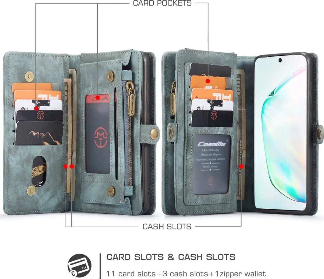 Caseme 008 Telefoonhoesje Samsung Galaxy S20 Plus - Groen