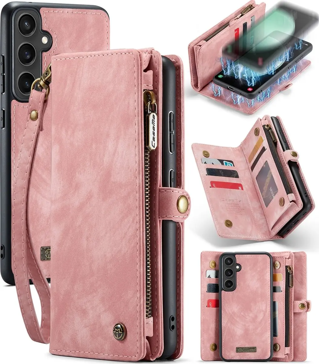 Caseme 008 Telefoonhoesje Samsung Galaxy S23 FE - Roze
