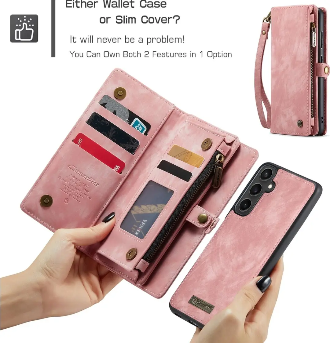 Caseme 008 Telefoonhoesje Samsung Galaxy S23 FE - Roze