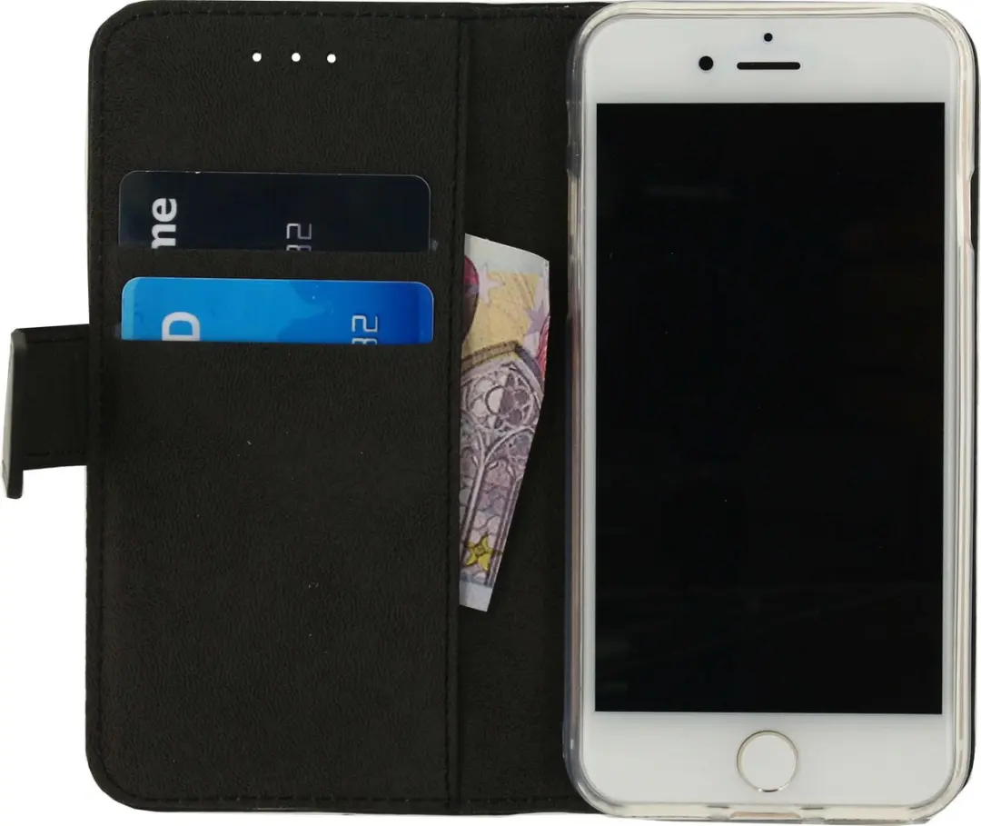 Mobilize Classic Gelly Wallet Bookcase iPhone 6/6s - Pasjeshouder Zwart