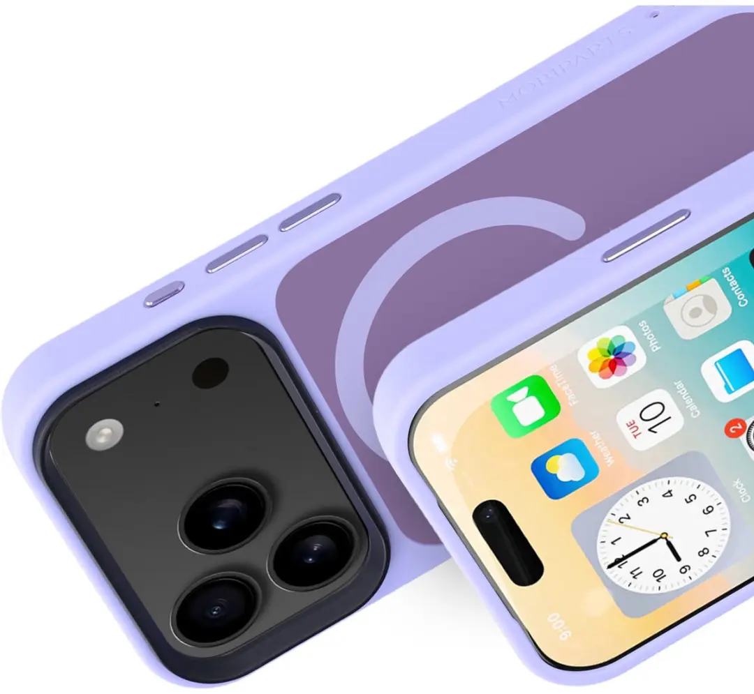 Mobiparts Hoesje iPhone 17 Pro MagSafe - Roze Paars