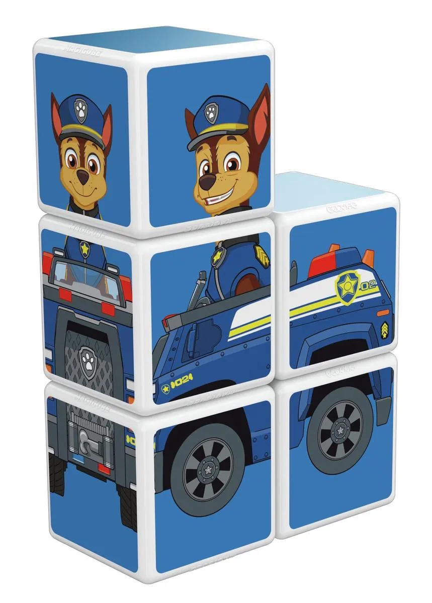 Geomag Paw Patrol Chase MagiCube Blauw - 5-delig
