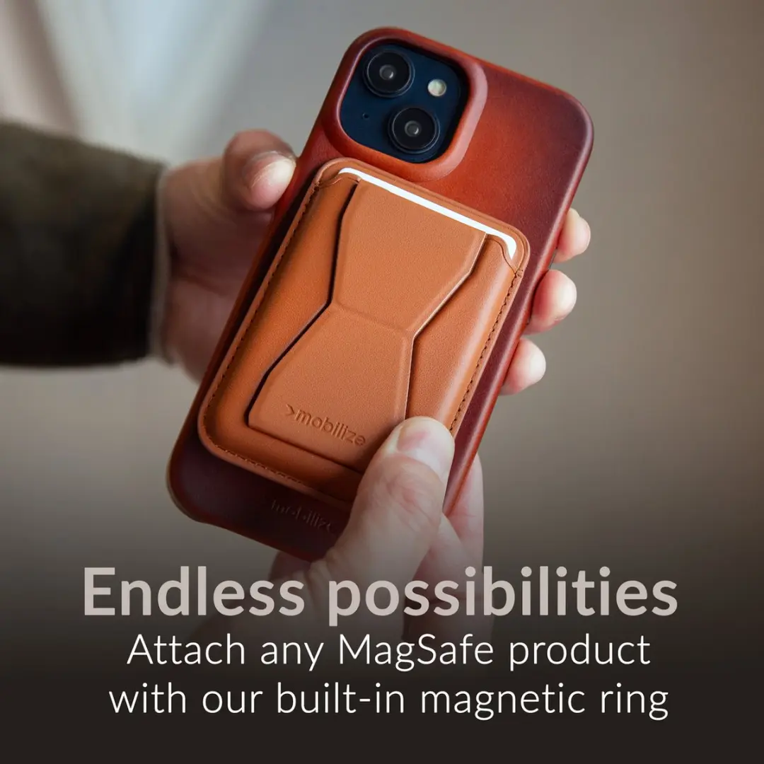 Mobilize iPhone 16 Plus Hoesje MagSafe - Cognac Leer