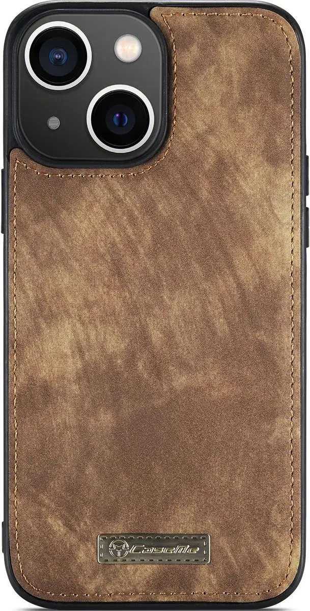 Caseme 008 Telefoonhoesje iPhone 14 - 5 Pasjes - Bruin