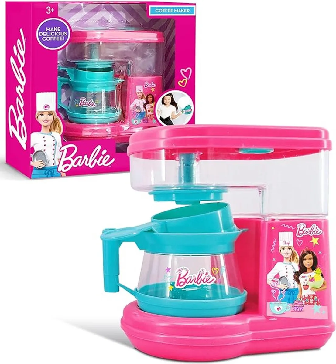 Barbie Speelgoedkoffiezetapparaat - Blauw/Roz