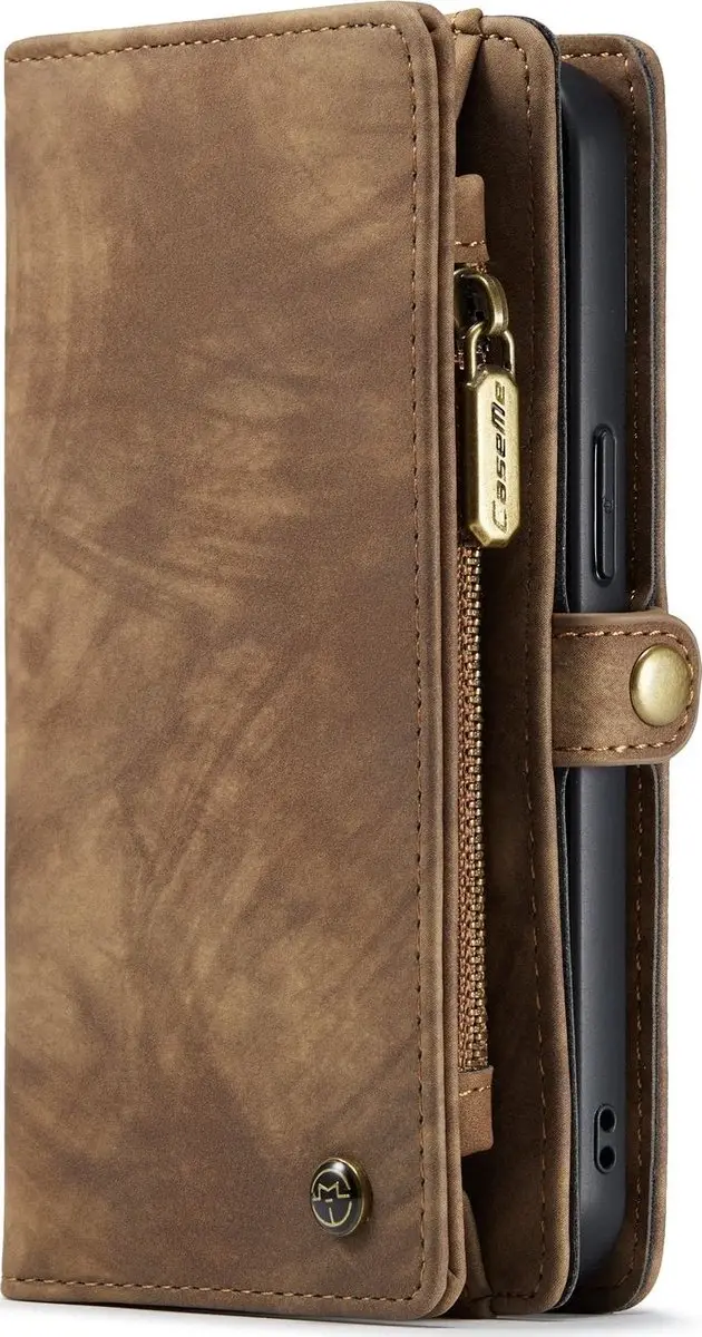 Caseme Luxe Wallet 2in1 Bookcase iPhone 13 - 8 Pasjes - Bruin