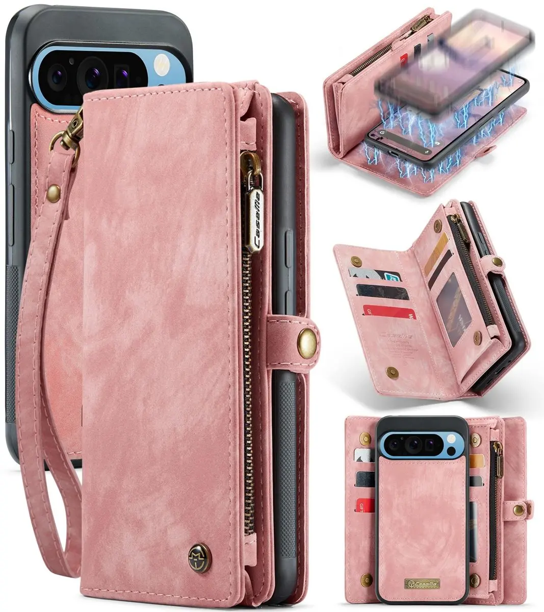Caseme 008 Telefoonhoesje Google Pixel 9 Pro XL - Roze