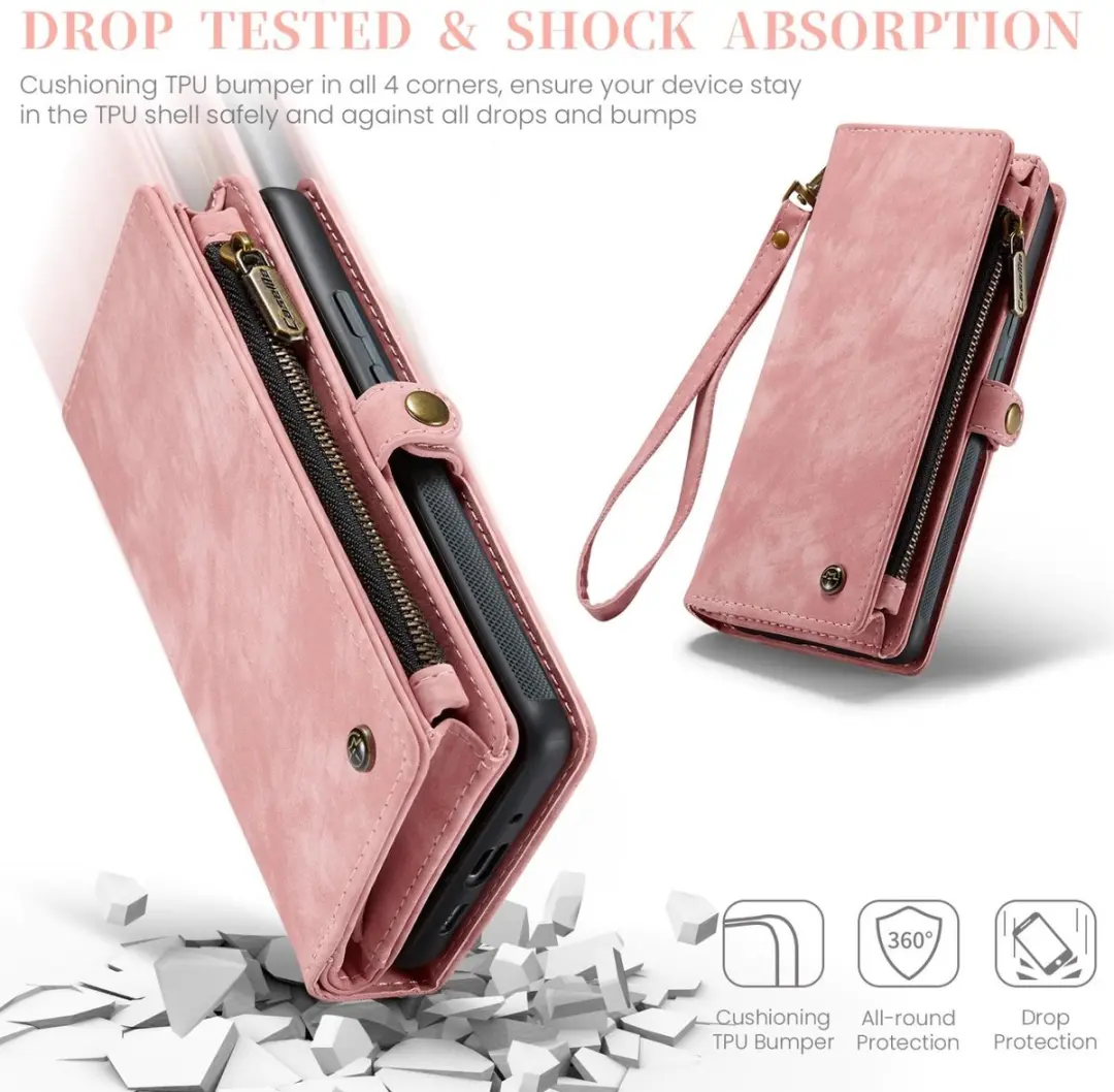 Caseme 008 Telefoonhoesje Google Pixel 9 Pro XL - Roze
