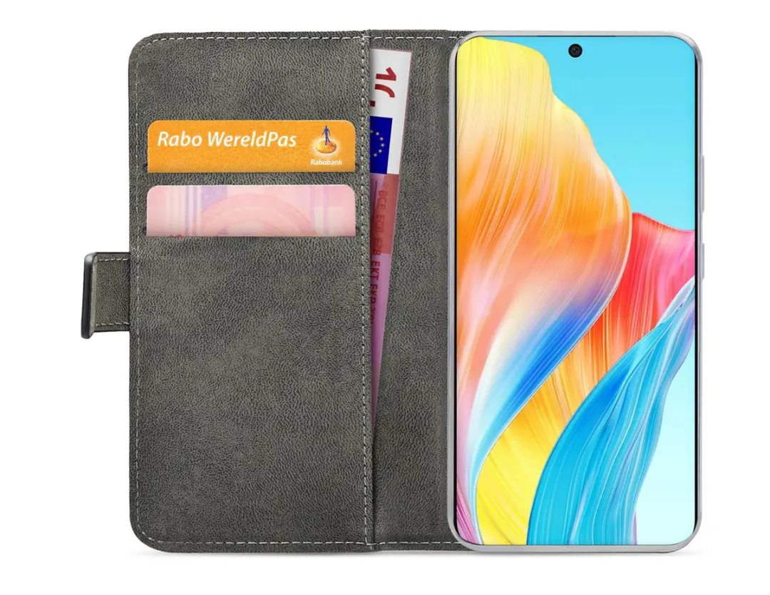 Mobilize Classic Gelly Wallet Bookcase OPPO A58 4G - Zwart - afbeelding 6 van 6