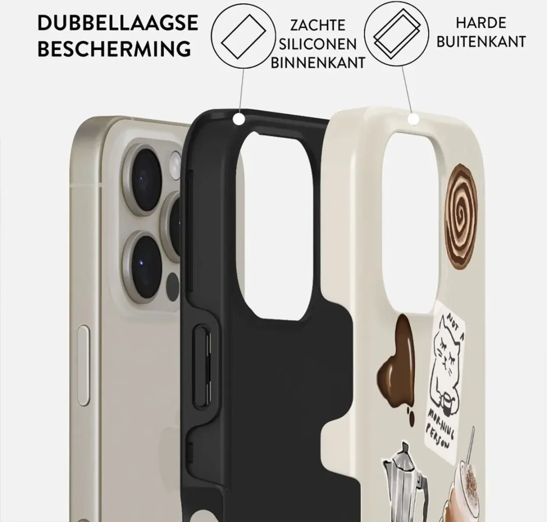 Burga Tough Case iPhone 16 Pro - Oat Milk Please