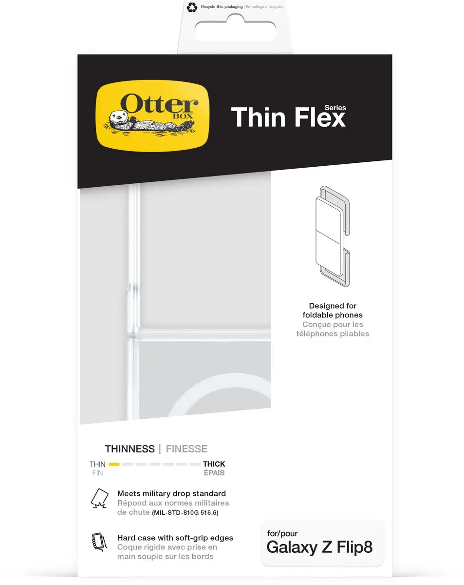 OtterBox Thin Flex 77-000593 Hoesje - Samsung Galaxy Z Flip8 - MagSafe - Transparant - afbeelding 6 van 6