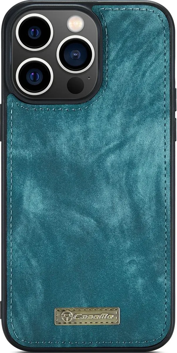 Caseme 008 Telefoonhoesje iPhone 14 Pro Max - 8 Pasjes Blauw