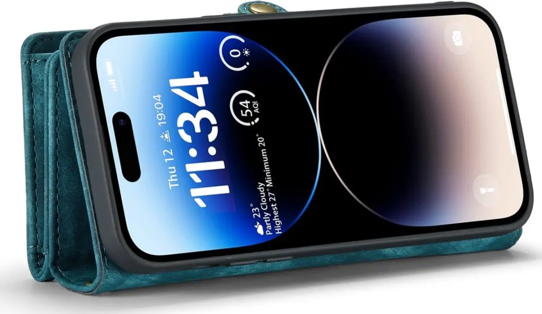 Caseme 008 Telefoonhoesje iPhone 14 Pro Max - 8 Pasjes Blauw