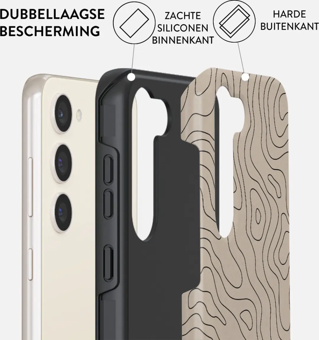 Burga Telefoonhoesje Samsung Galaxy S23 Wild Terrain - Misty Forest