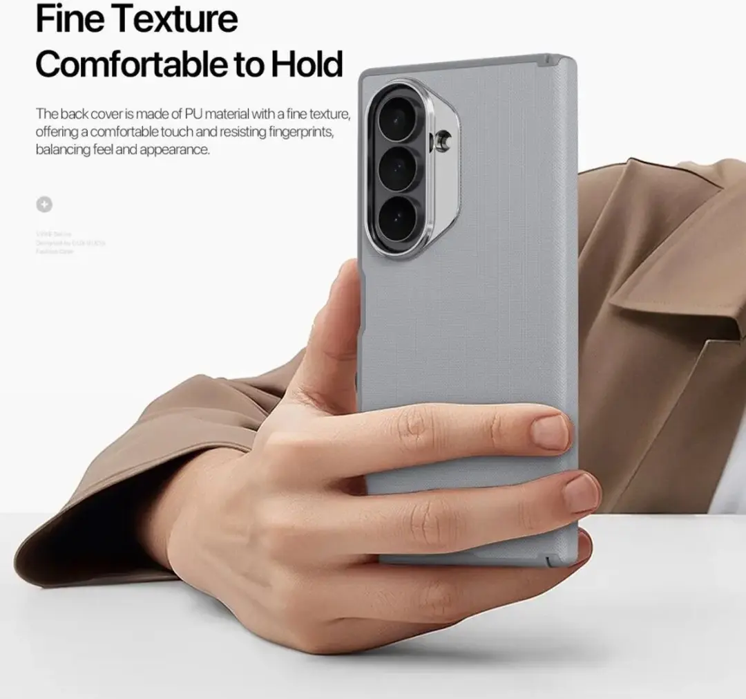 Dux Ducis Vyne Hoesje Samsung Galaxy Z Fold8 Ultra - Grijs - afbeelding 6 van 6