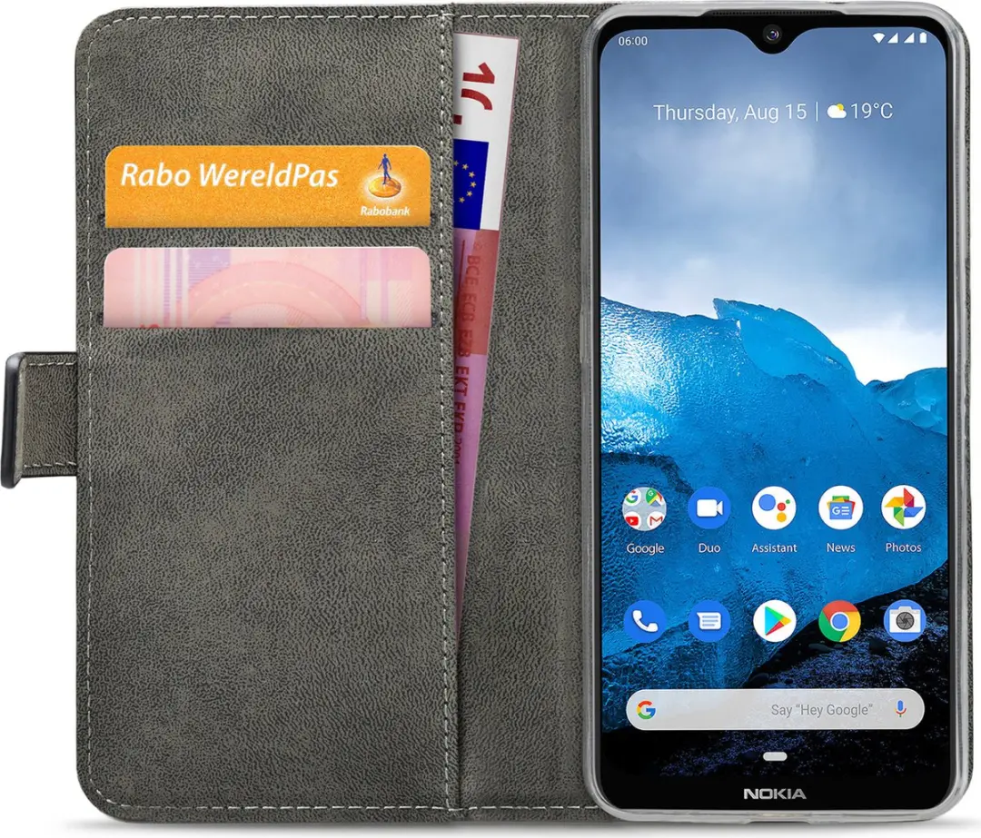 Mobilize Classic Gelly Wallet Bookcase Nokia 7.2 - Pasjeshouder Zwart